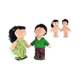 Muñecos sexuados niños par