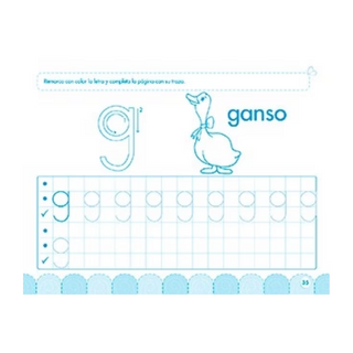 Cuaderno de trazos, letras y números