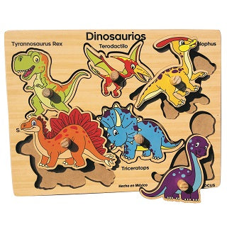 Rompecabezas Dinosaurios en Ingles