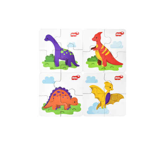Rompecabezas Dinosaurios 4x4