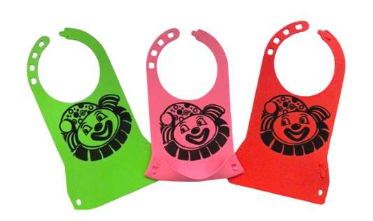 Baberos colores antiderrame con 3
