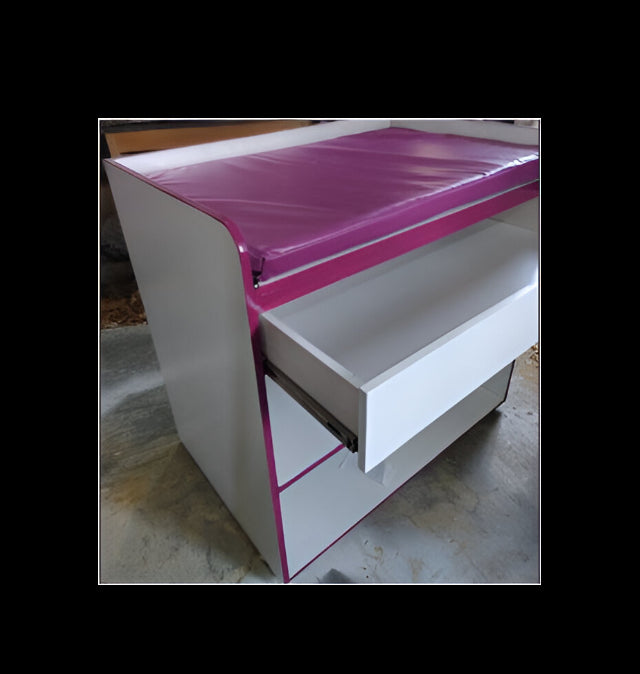 Cambiador o mostrador para filtro con cajón.