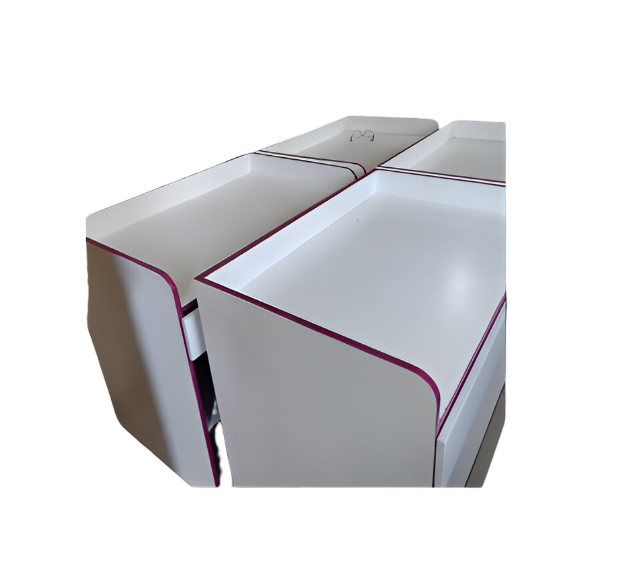 Cambiador o mostrador para filtro con cajón.