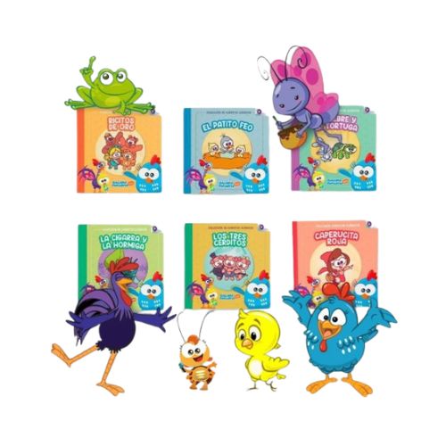 Colección 6 cuentos, gallina pintadita.