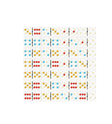 Dominó tradicional colores