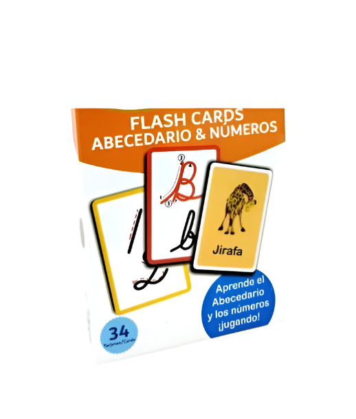 Tarjetas borrables para trazos ABC y números