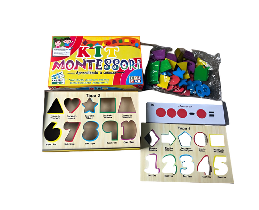 Kit montessori formas, colores y más