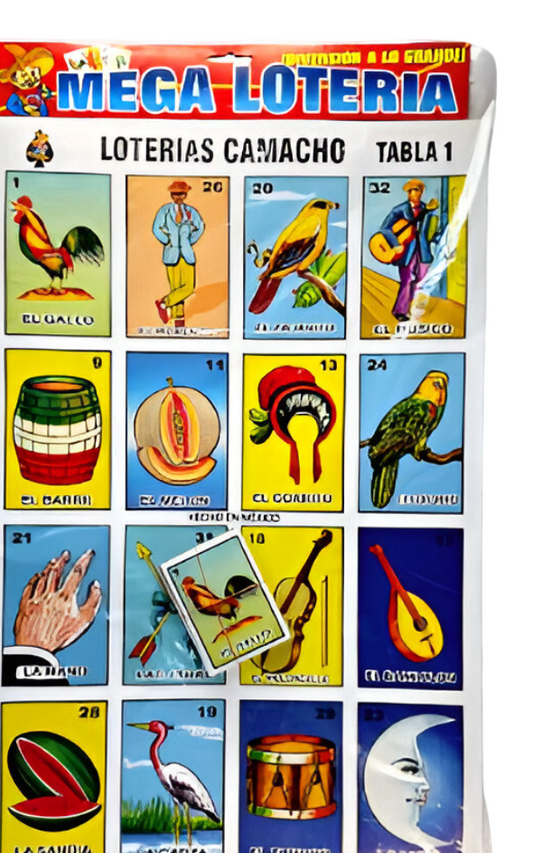 Loteria Mega Gigante 4 y 6 tablas