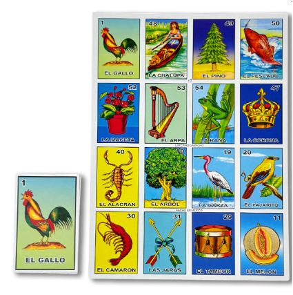 Loteria Mega Gigante 4 y 6 tablas