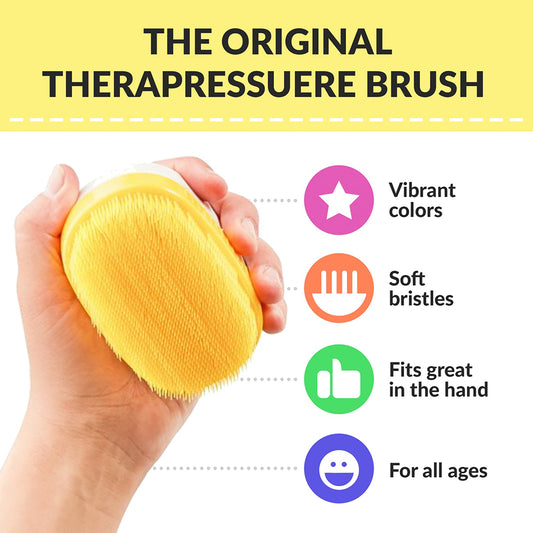 Cepillo terapéutico Wilbarger ovalado con mango