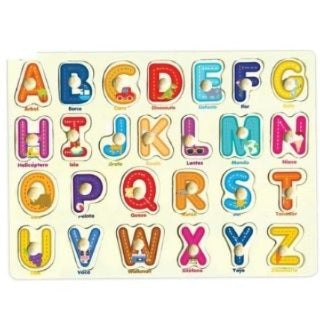 Rompecabezas de abecedario con pin