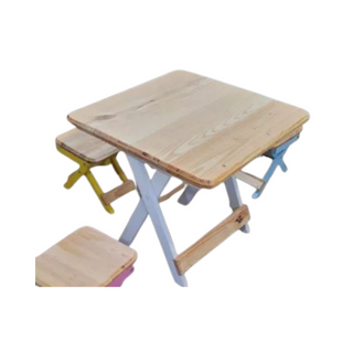 Mesa madera plegable redonda o cuadrada
