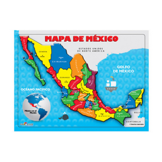 Rompecabezas madera mapa de México